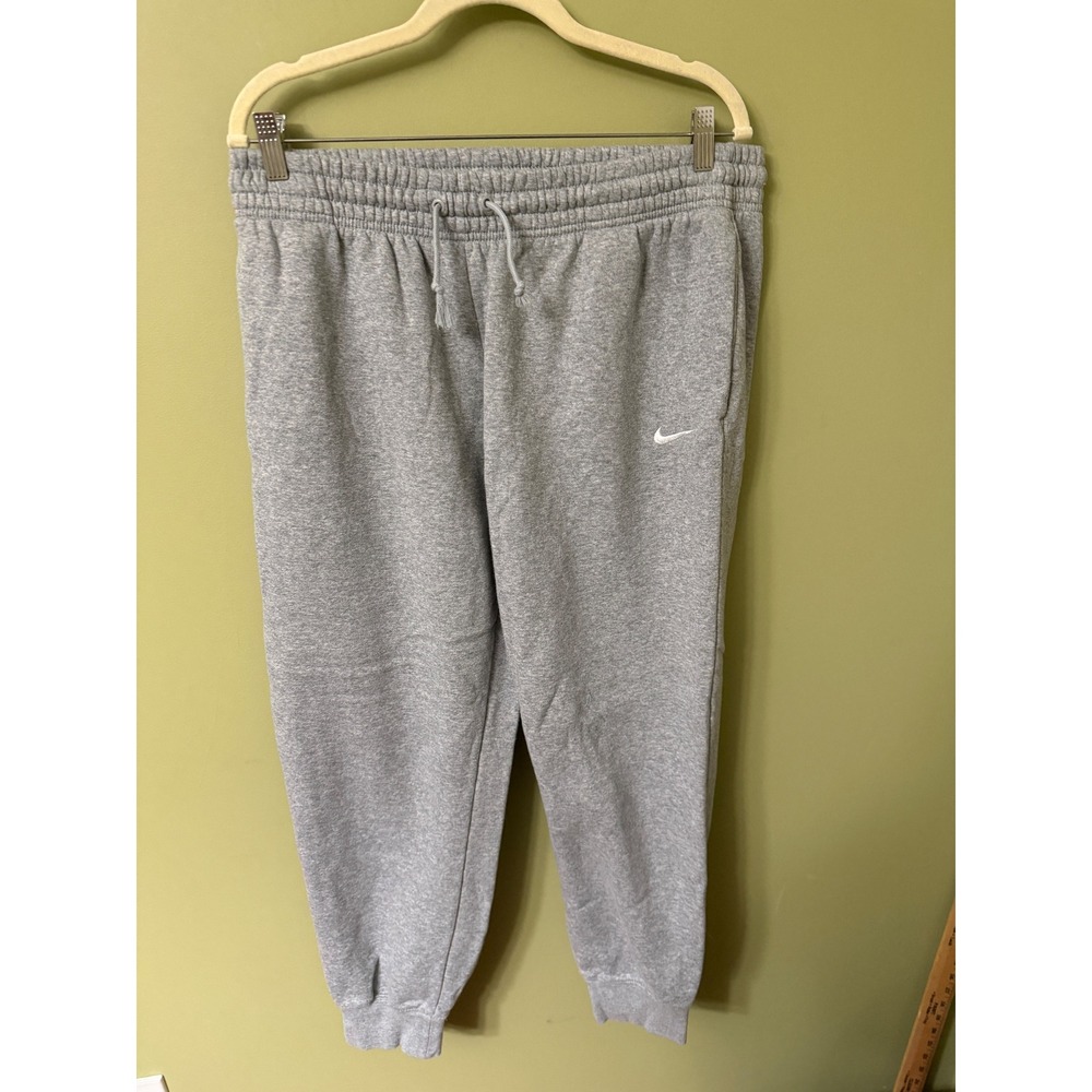 Nike Womens Sportswear Essential Fleece Joggers Gray Sweatpants XL